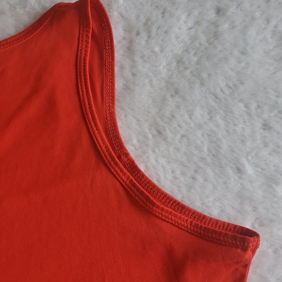 COLUMBIA V Neck Sleeveless Polyester Active Red Tank Top SZ L - Picture 13 of 17